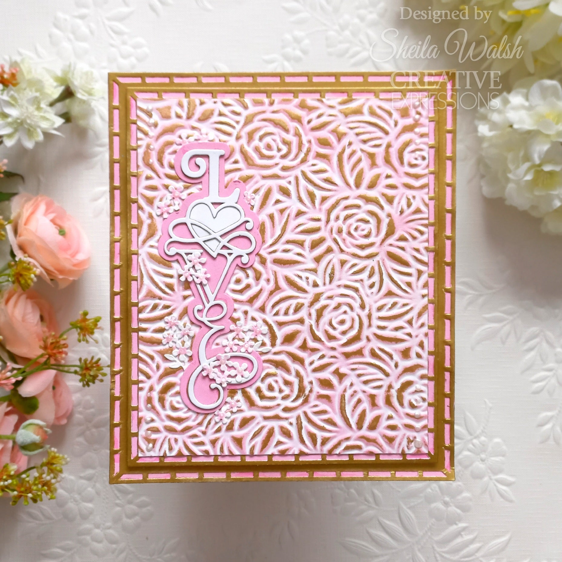 Creative Expressions Sue Wilson Border Collection Love Craft Die