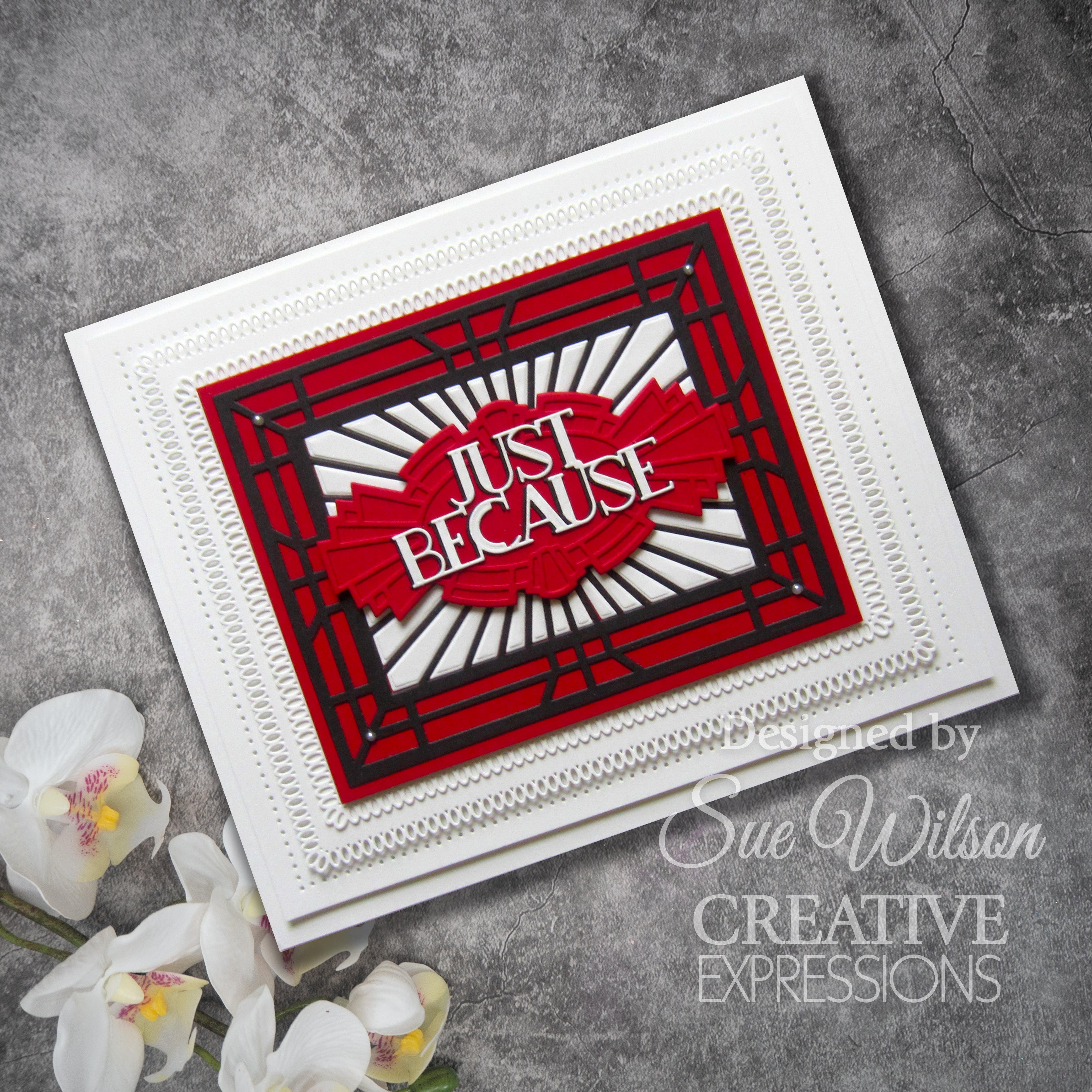 Creative Expressions Sue Wilson Mini Expressions Art Deco Just Because Craft Die