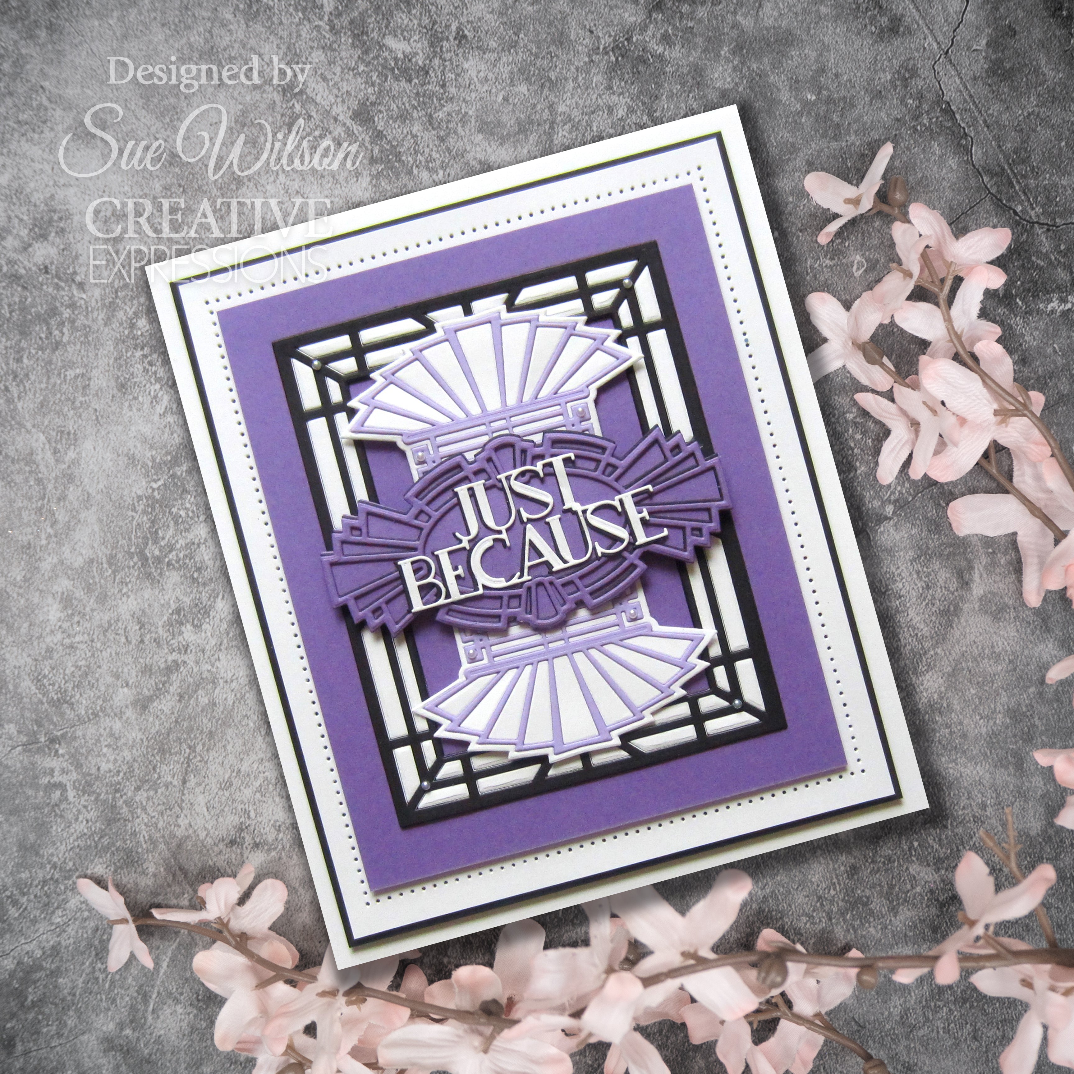 Creative Expressions Sue Wilson Mini Expressions Art Deco Just Because Craft Die