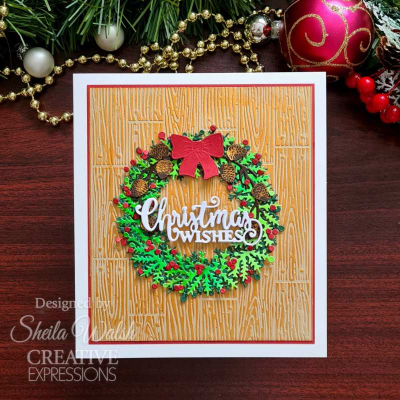 Creative Expressions Sue Wilson Festive Build A Wreath Craft Die