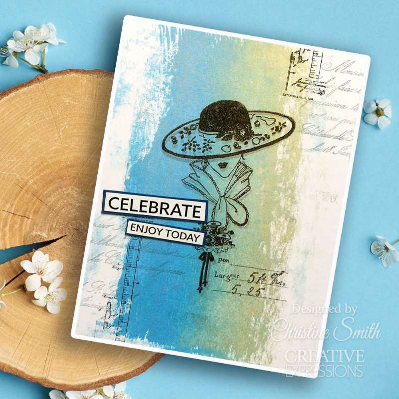 Creative Expressions Taylor Made Journals Industrial Sewing 6 in x 8 in Clear Stamp Set