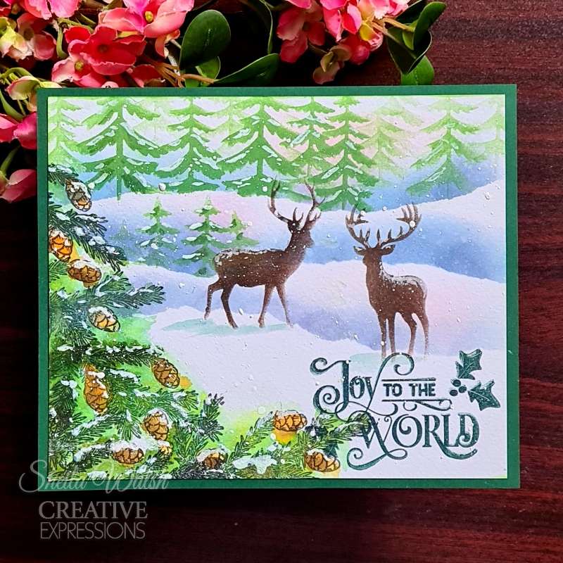 Creative Expressions Taylor Made Journals Tis' The Season 6 in x 8 in Clear Stamp Set