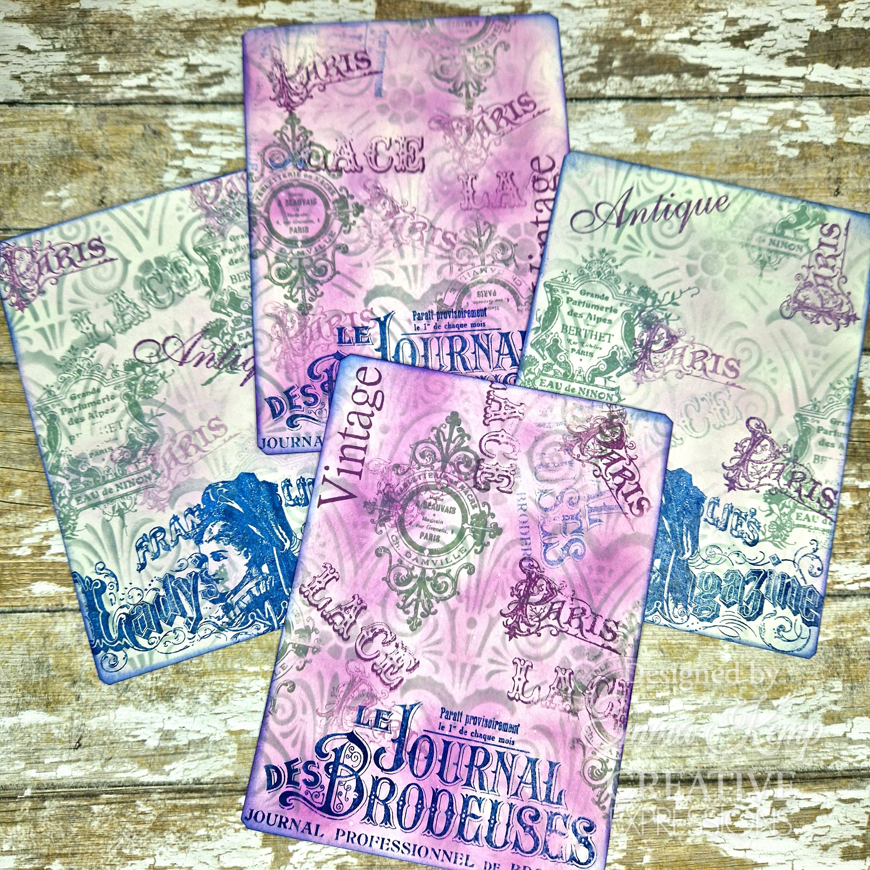 Creative Expressions Taylor Made Journals The Bookmakers Stamp 6 in x 8 in Clear Stamp Set