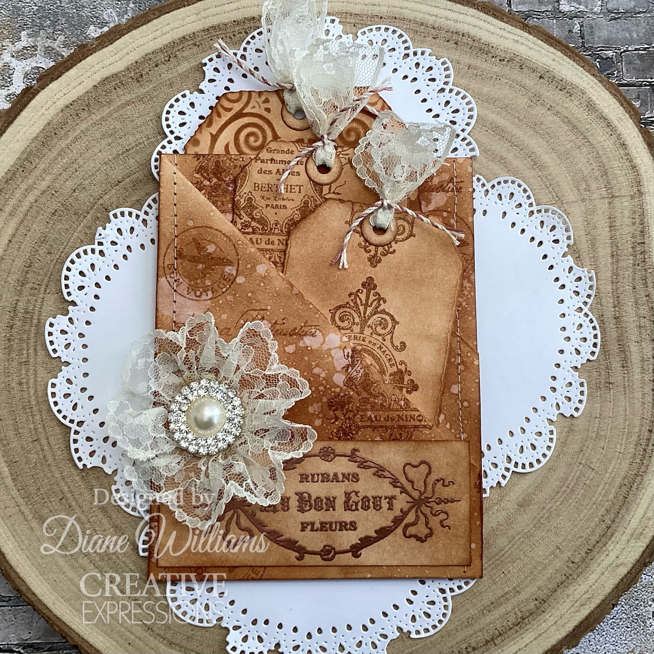 Creative Expressions Taylor Made Journals Passport 6 in x 8 in Clear Stamp Set