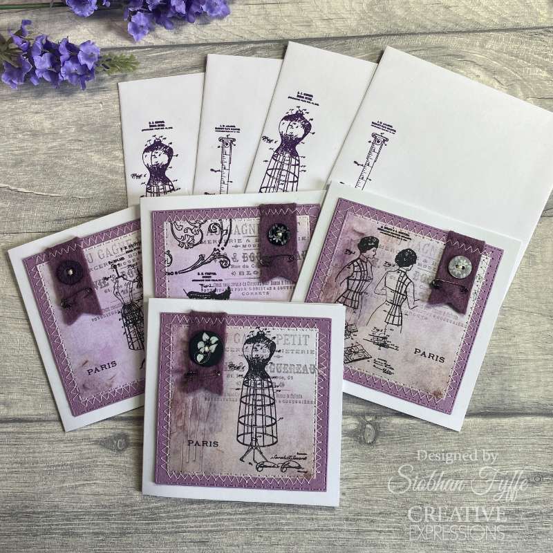 Creative Expressions Taylor Made Journals Hotel de la Poste 6 in x 8 in Clear Stamp Set