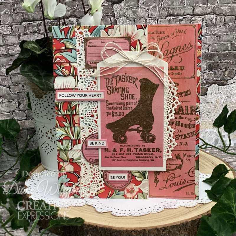 Creative Expressions Taylor Made Journals Ads 1 6 in x 8 in Clear Stamp Set