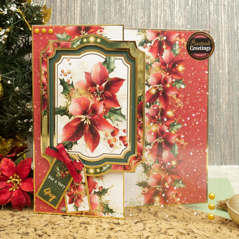 Deluxe Craft Pads - Poinsettia Sparkle