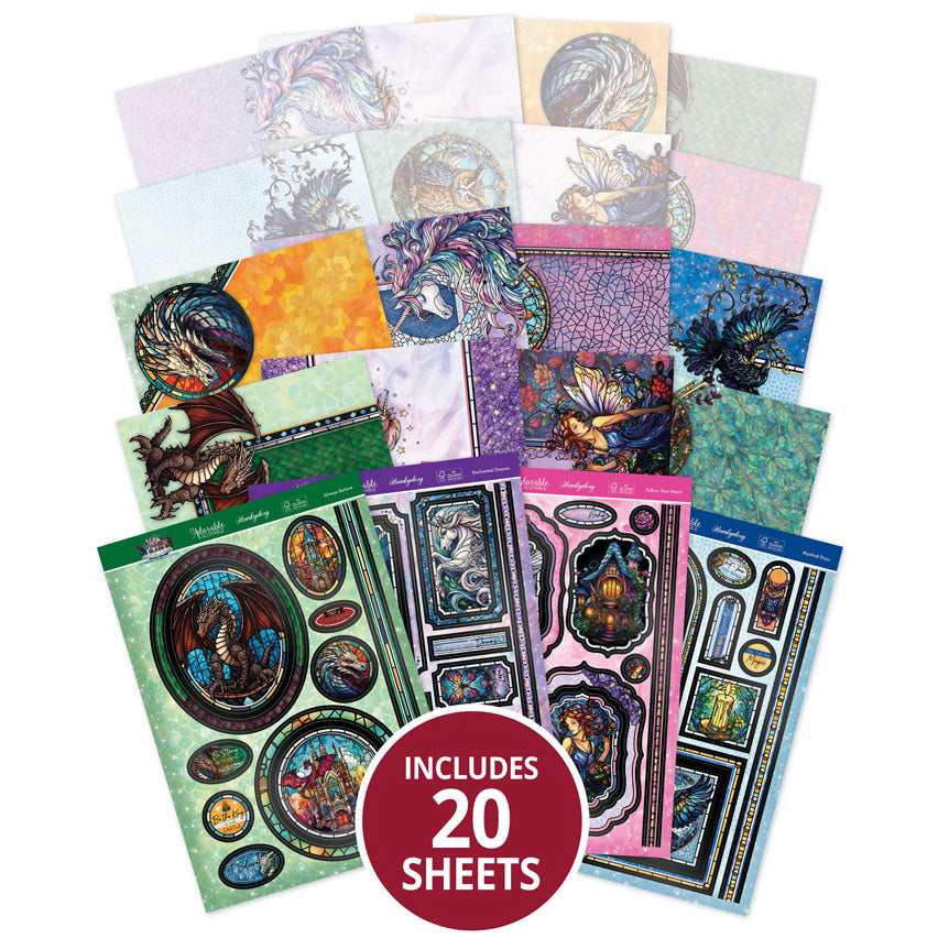 Deluxe Craft Pads - Stained Glass Mystical Worlds