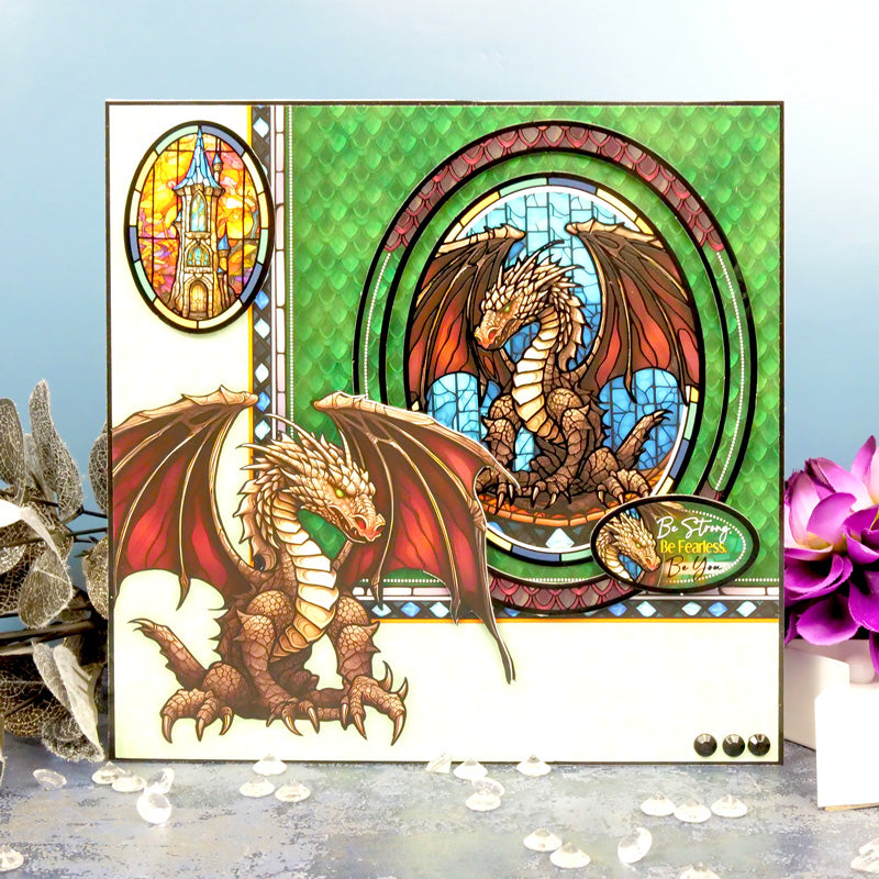 Deluxe Craft Pads - Stained Glass Mystical Worlds