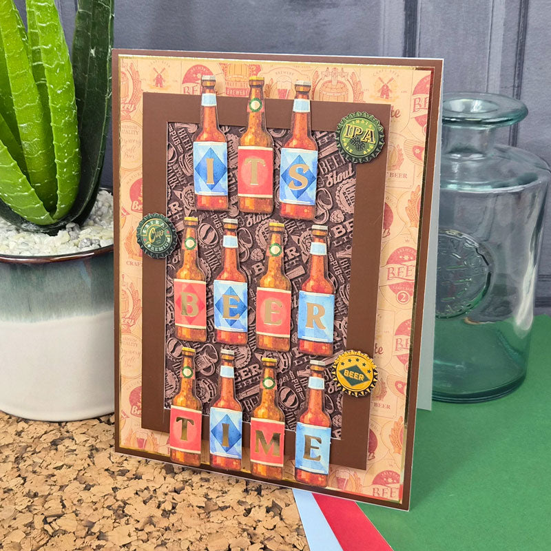 Delightful Die-Cuts Alphabets - Beer Bottles