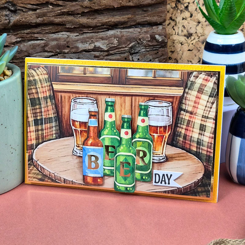 Delightful Die-Cuts Alphabets - Beer Bottles