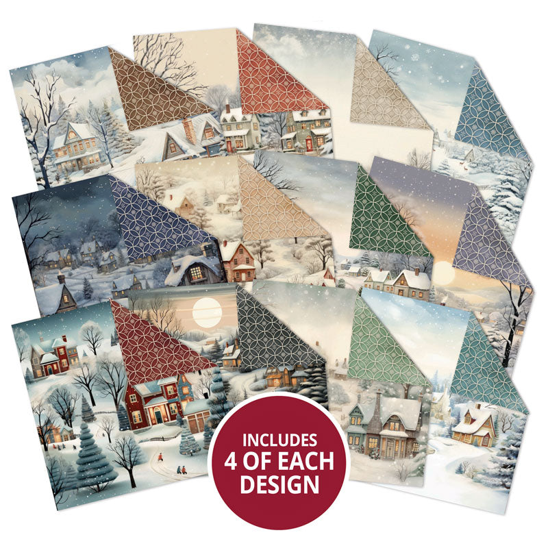 Duo Design Paper Pads - Winter Wonderland & Fancy Flakes