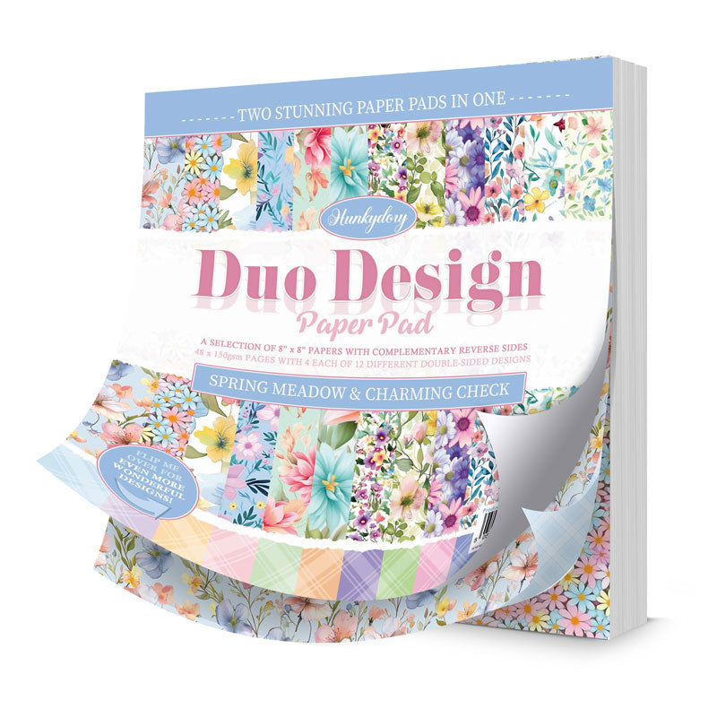 Duo Design Paper Pads - Spring Meadow & Charming Check