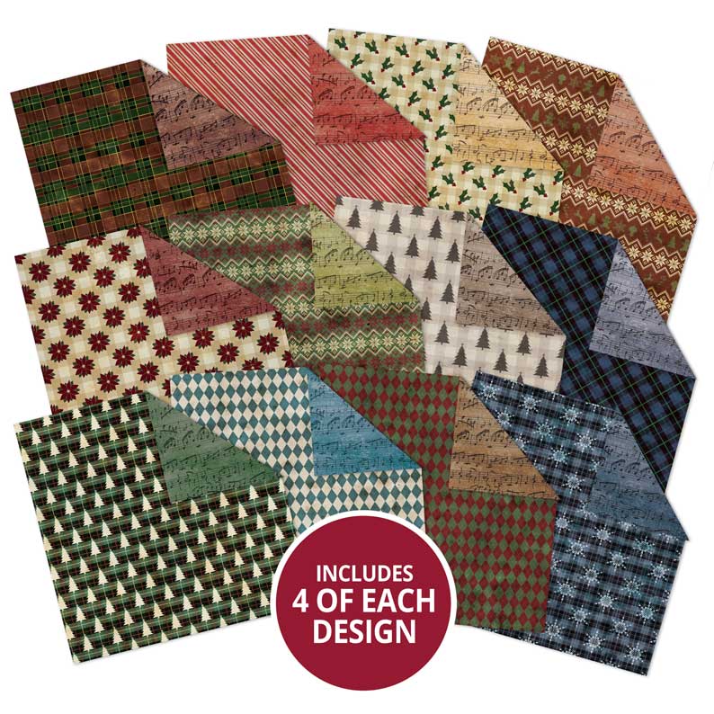 Duo Design Paper Pads - Traditional Christmas & Music Paper