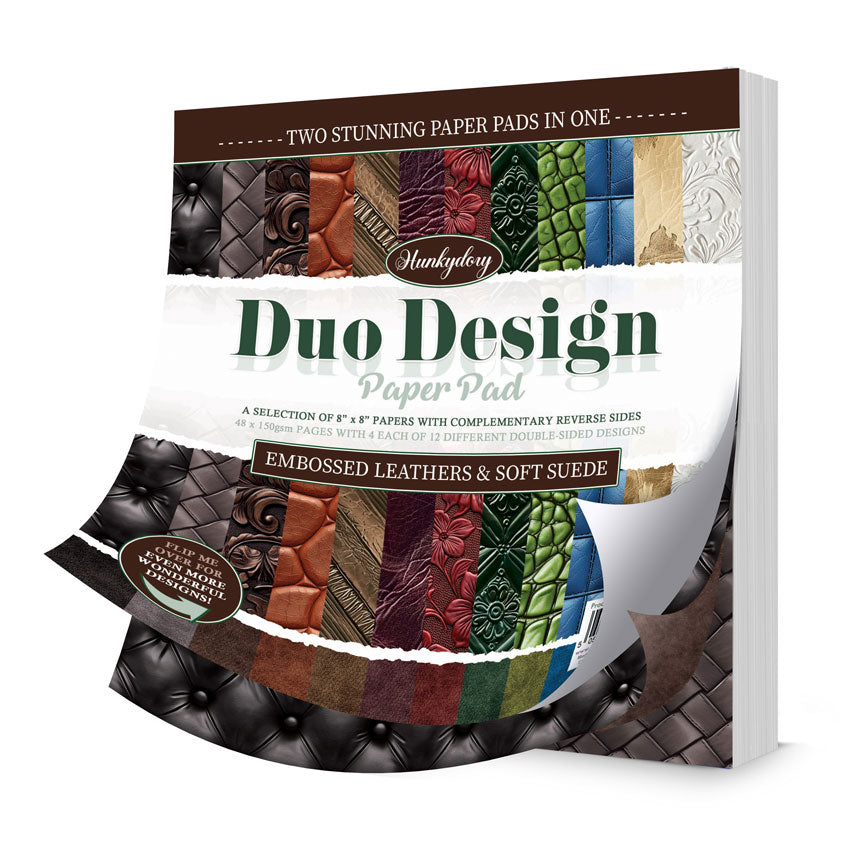 Duo Design Paper Pads - Embossed Leathers & Soft Suede