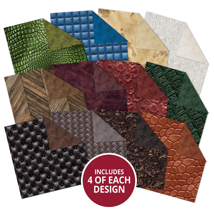 Duo Design Paper Pads - Embossed Leathers & Soft Suede