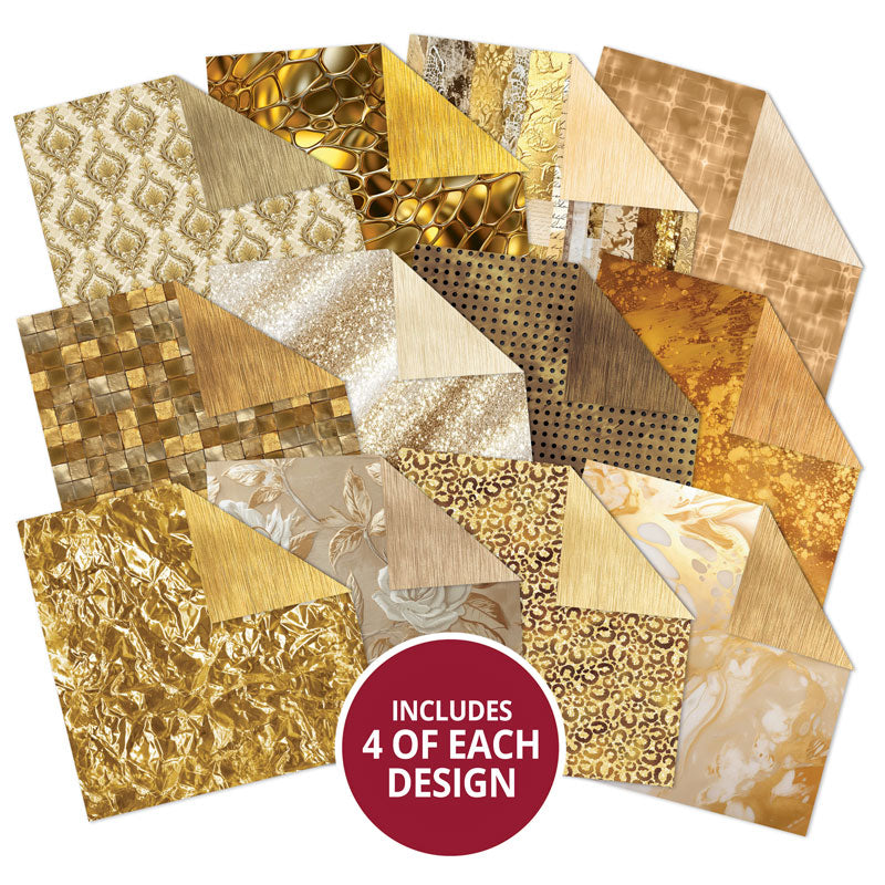 Duo Design Paper Pads - Gilded Elegance & Brushed Gold