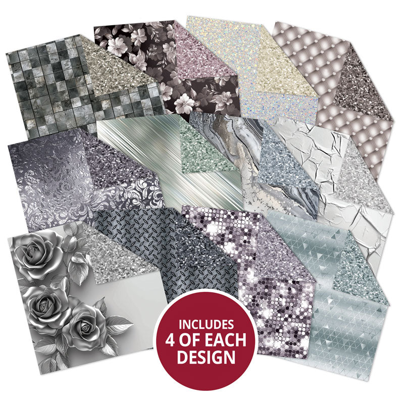 Duo Design Paper Pads - Silver Splendour & Glorious Glitter