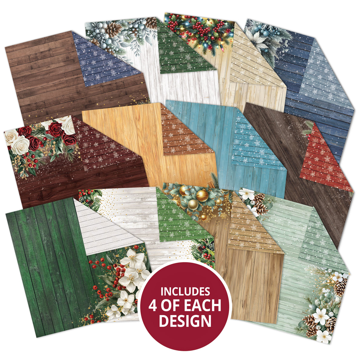 Duo Design Paper Pads - Festive Foliage & Winter Wood