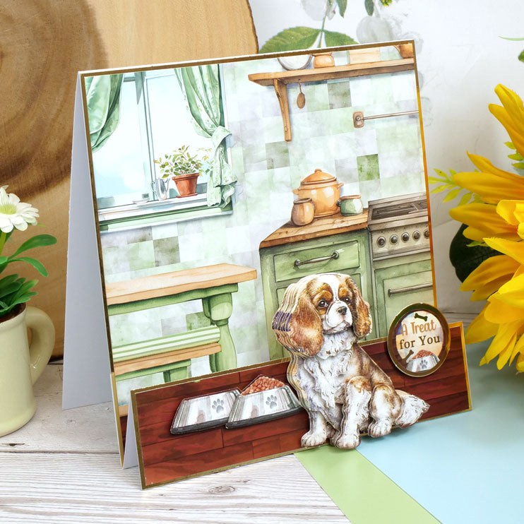 Cavalier King Charles & Pomeranian Decoupage Topper Sheet