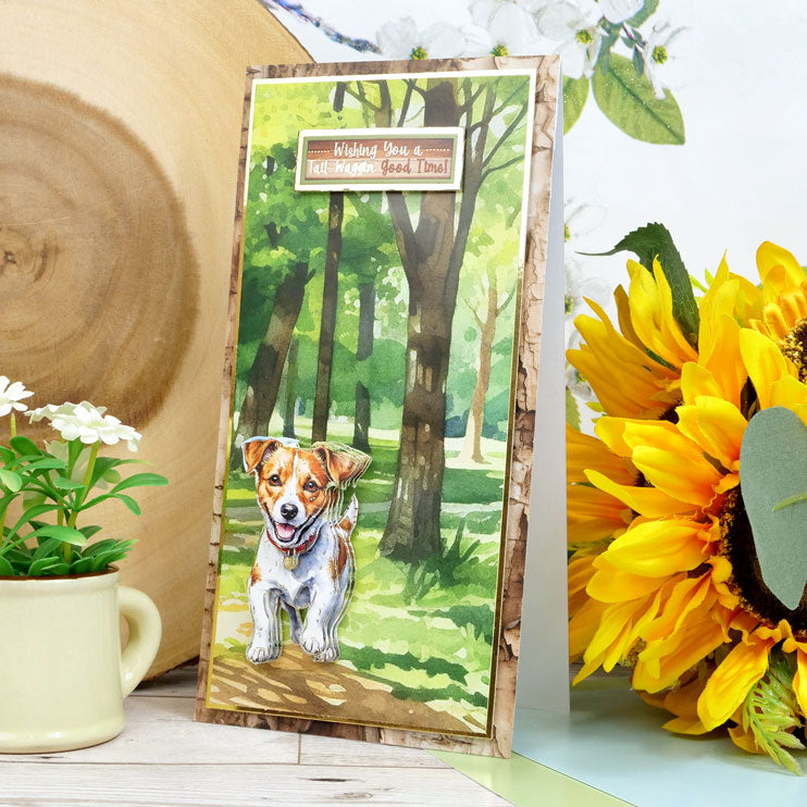 Jack Russell Terrier & Beagle Decoupage Topper Sheet