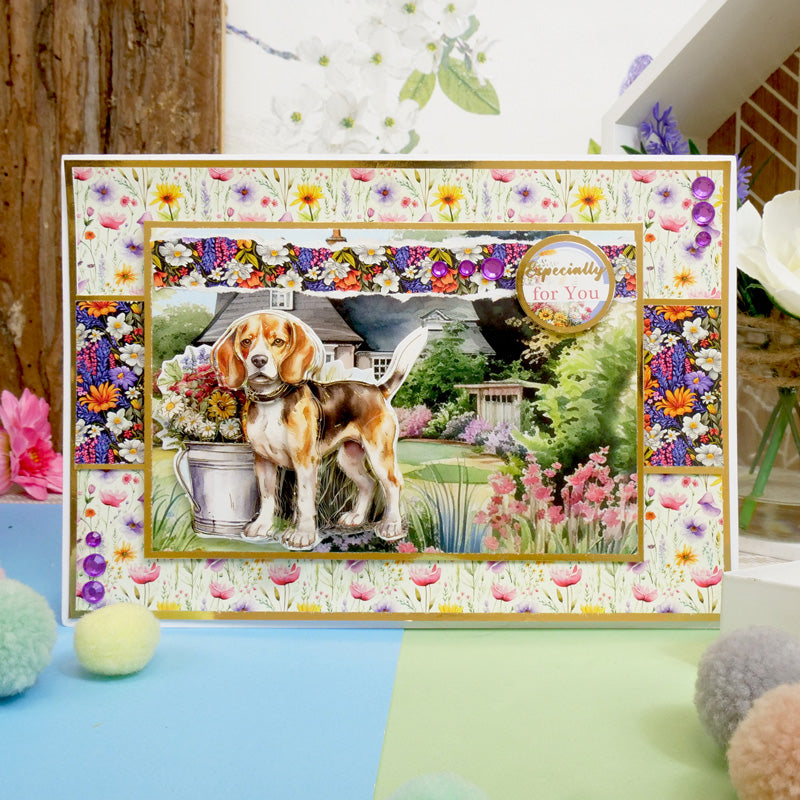 Jack Russell Terrier & Beagle Decoupage Topper Sheet