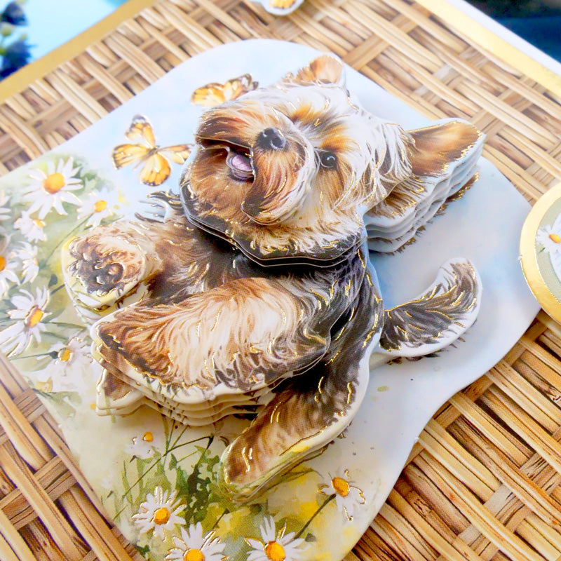 Yorkshire Terrier & French Bulldog Decoupage Topper Sheet