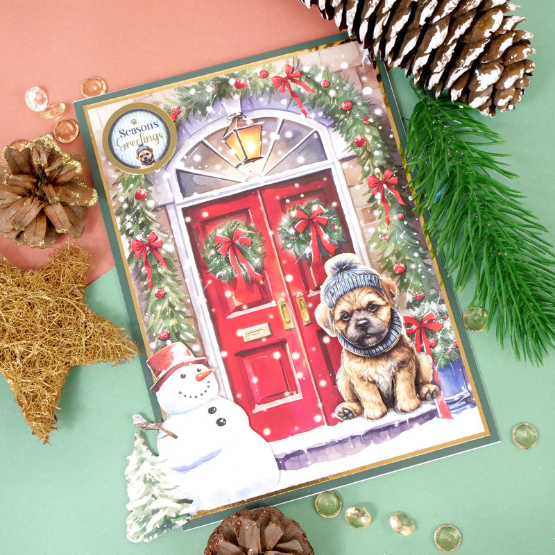 Brilliant Backgrounds - Christmas Dog Tales 8" x 8" Paper Pad