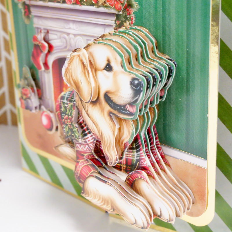 Golden Retriever & Border Collie Decoupage Topper Sheet