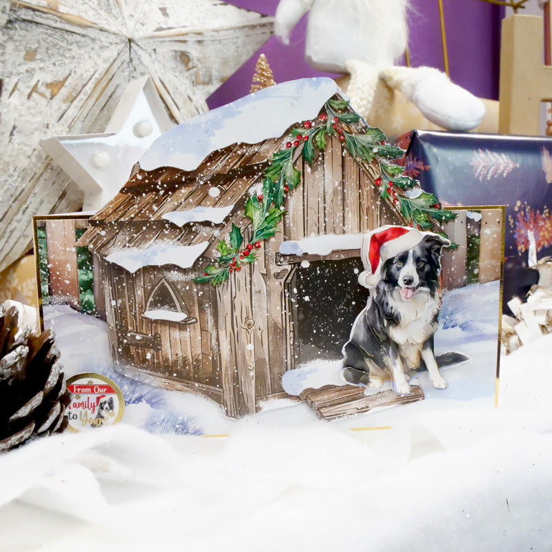 Golden Retriever & Border Collie Decoupage Topper Sheet