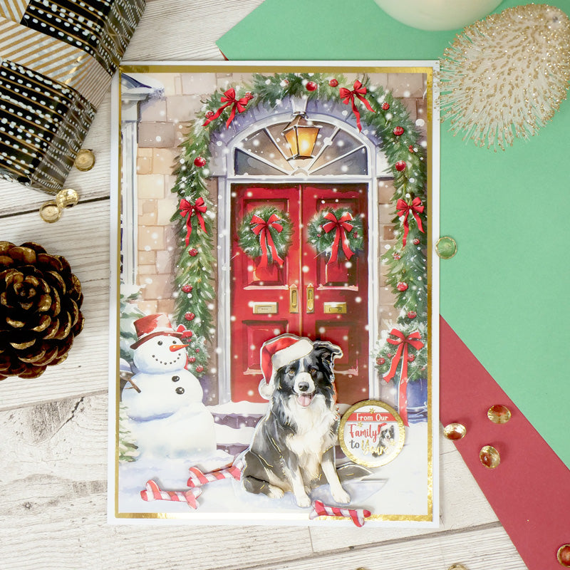 Christmas Dog Tales Decoupage Topper Collection