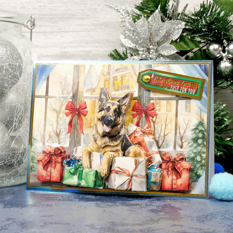 Christmas Dog Tales Decoupage Topper Collection