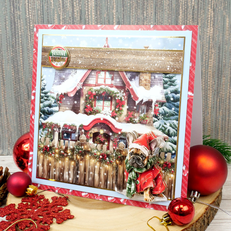 Christmas Dog Tales Decoupage Topper Collection