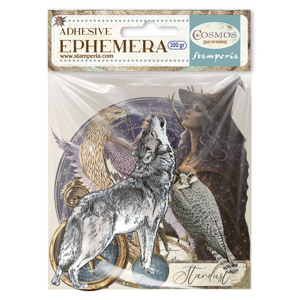 Printed Decorative Ephemera For Art And Craft - Cosmos