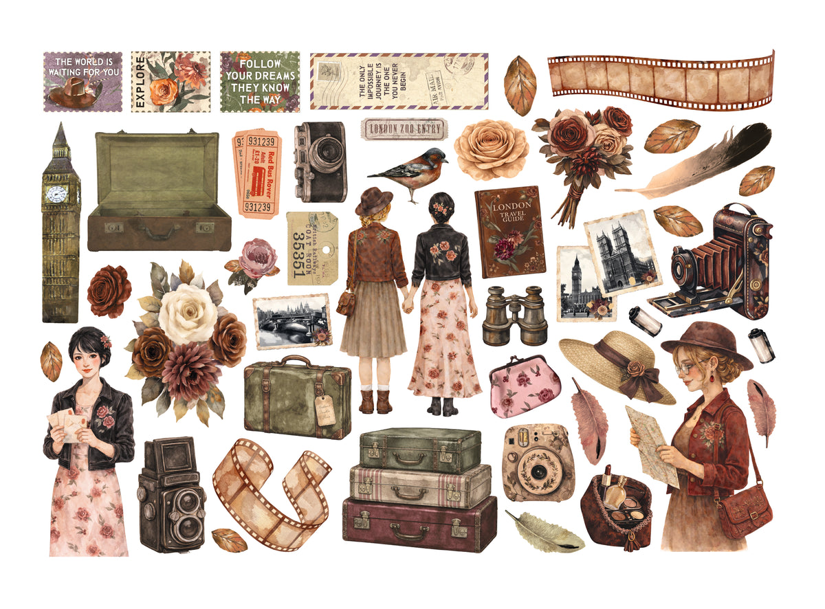 Printed Decorative Ephemera For Art And Craft - Our Way