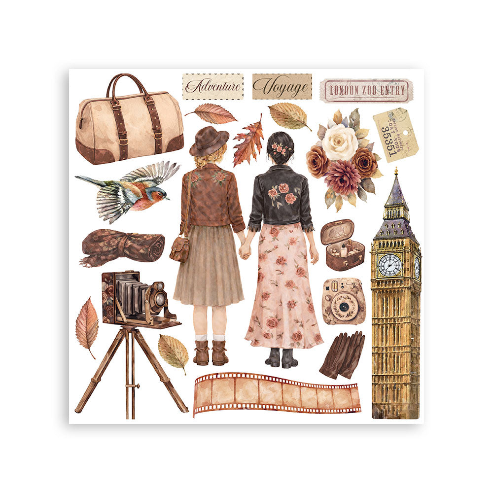 Printed Decorative Rub On Kit For Art And Craft 15.5x15.5cm - Our Way