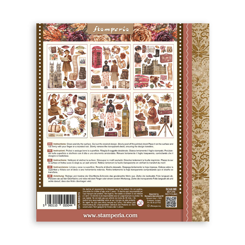 Printed Decorative Rub On Selection For Art And Craft 20.5x23cm - Our Way