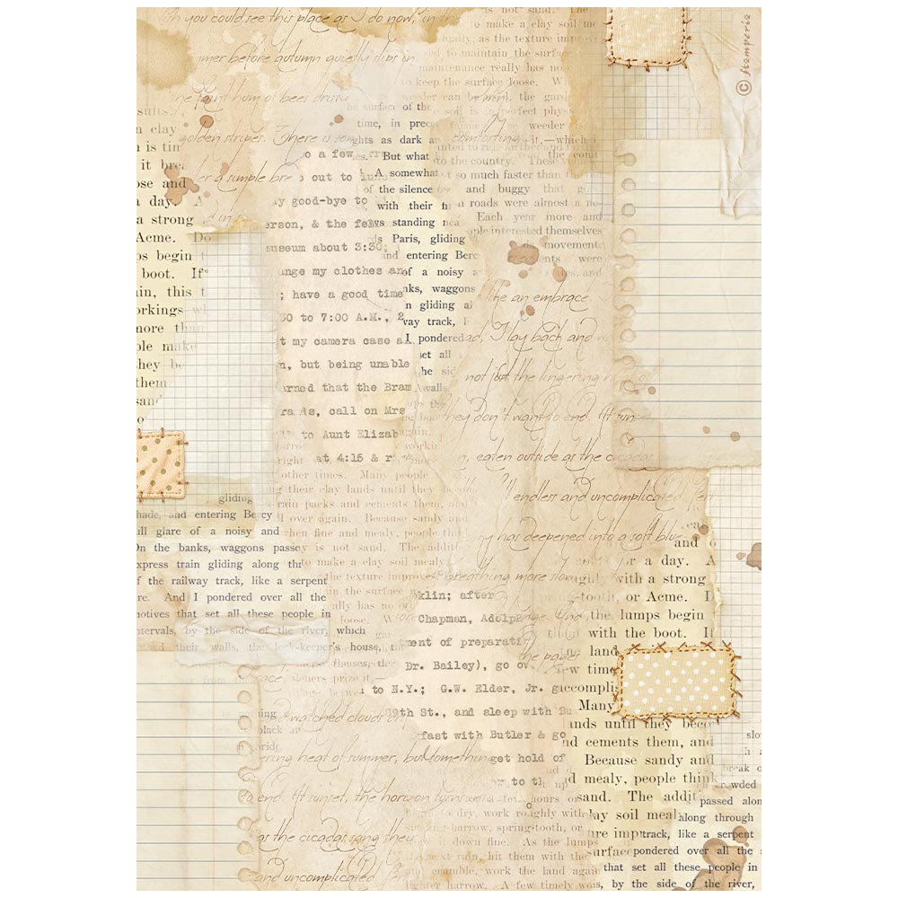 Printed 6 Rice Paper A4 Selection For Art And Craft - Cozy Family