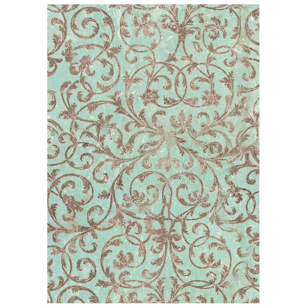 Printed 8 Rice Paper A6 Backgrounds Selection For Art And Craft - Winter Magic