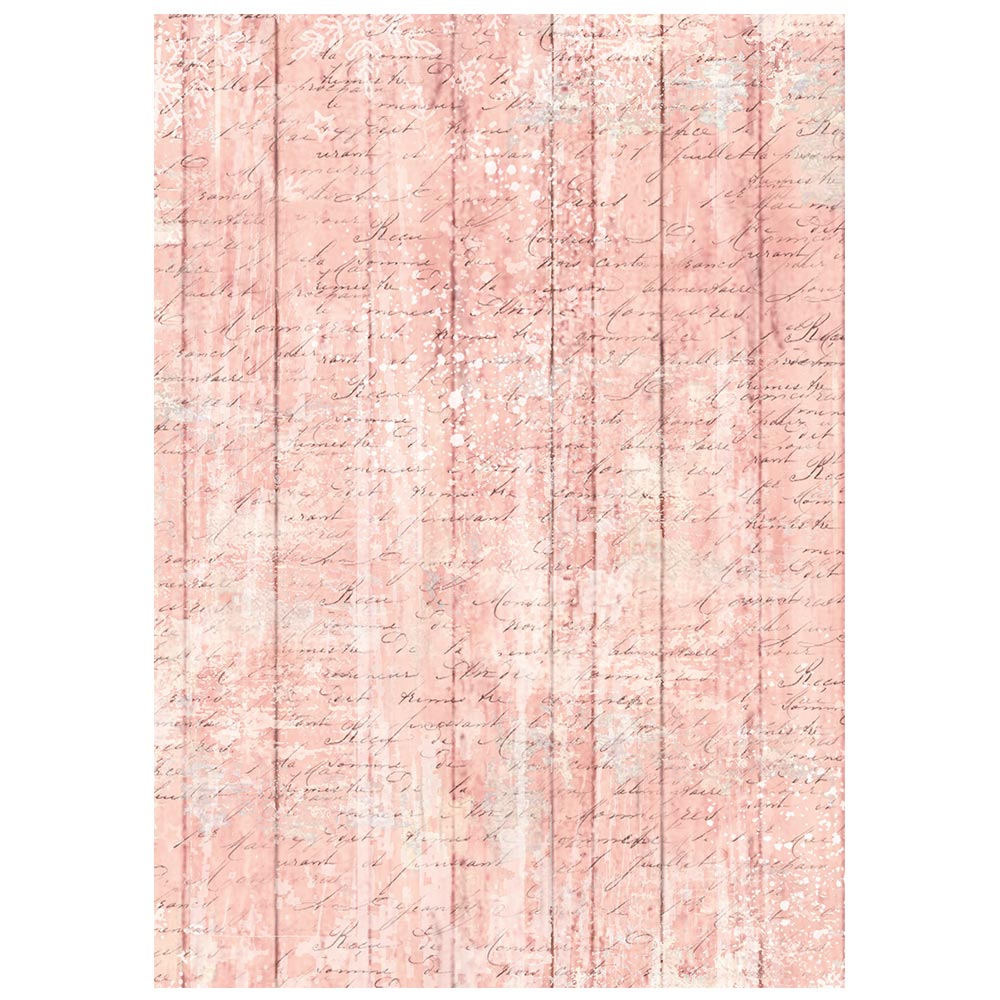 Printed 8 Rice Paper A6 Backgrounds Selection For Art And Craft - Winter Magic