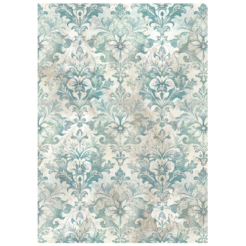 Printed 8 Rice Paper A6 Backgrounds Selection For Art And Craft - White Christmas