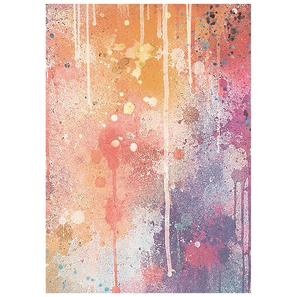 Printed 8 Rice Paper A6 Backgrounds Selection For Art And Craft - Furry Friends 2