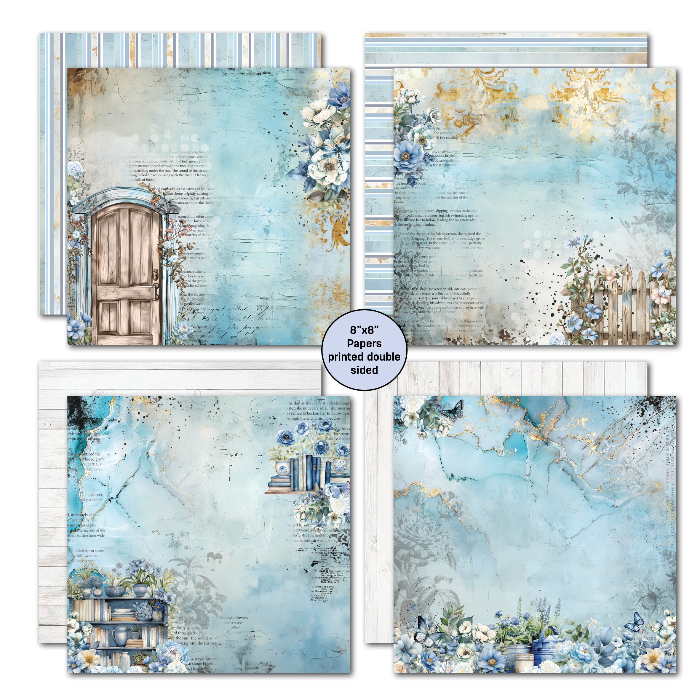 3Quarter Designs Delicate Harmony 8x8 Paper Pack