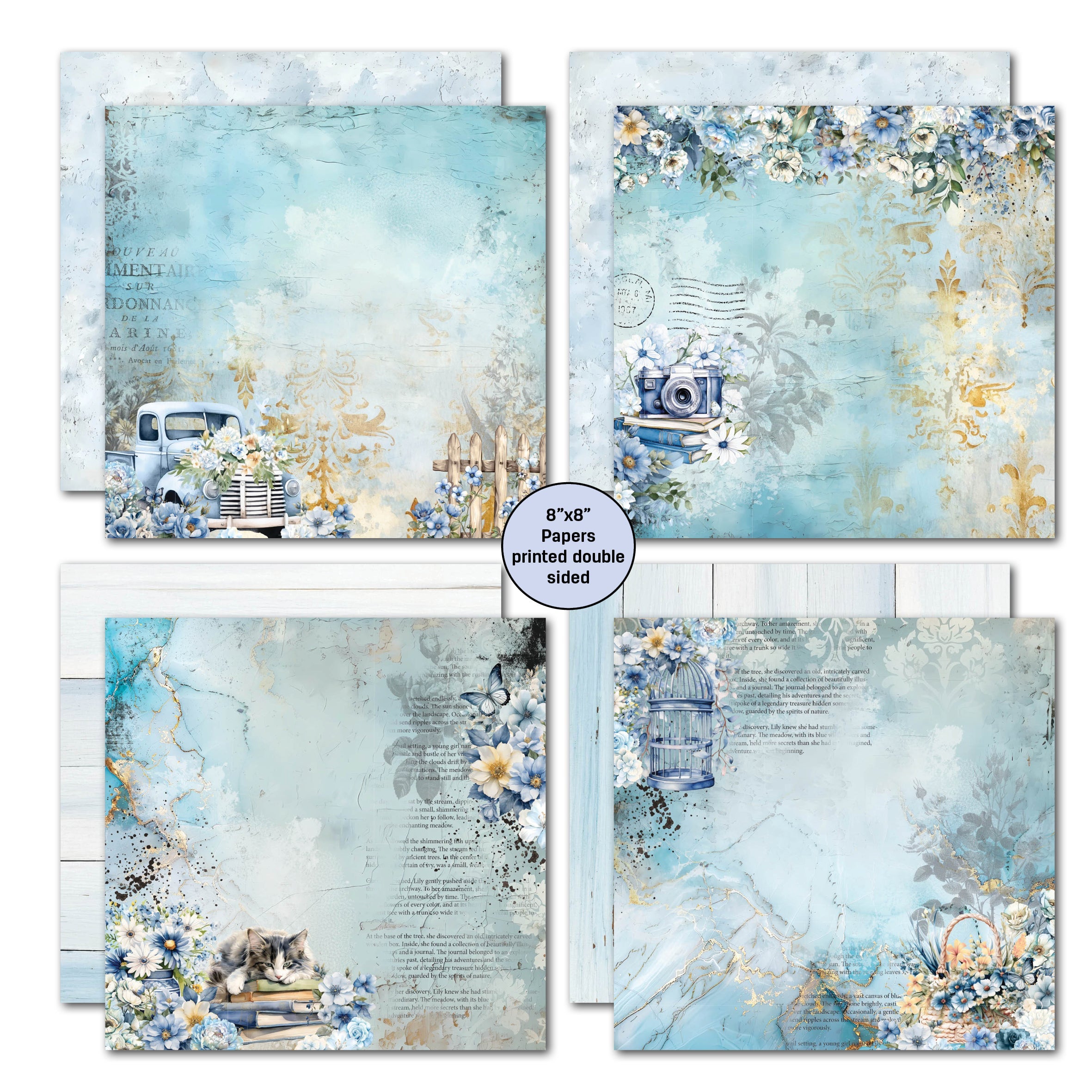 3Quarter Designs Delicate Harmony 8x8 Paper Pack