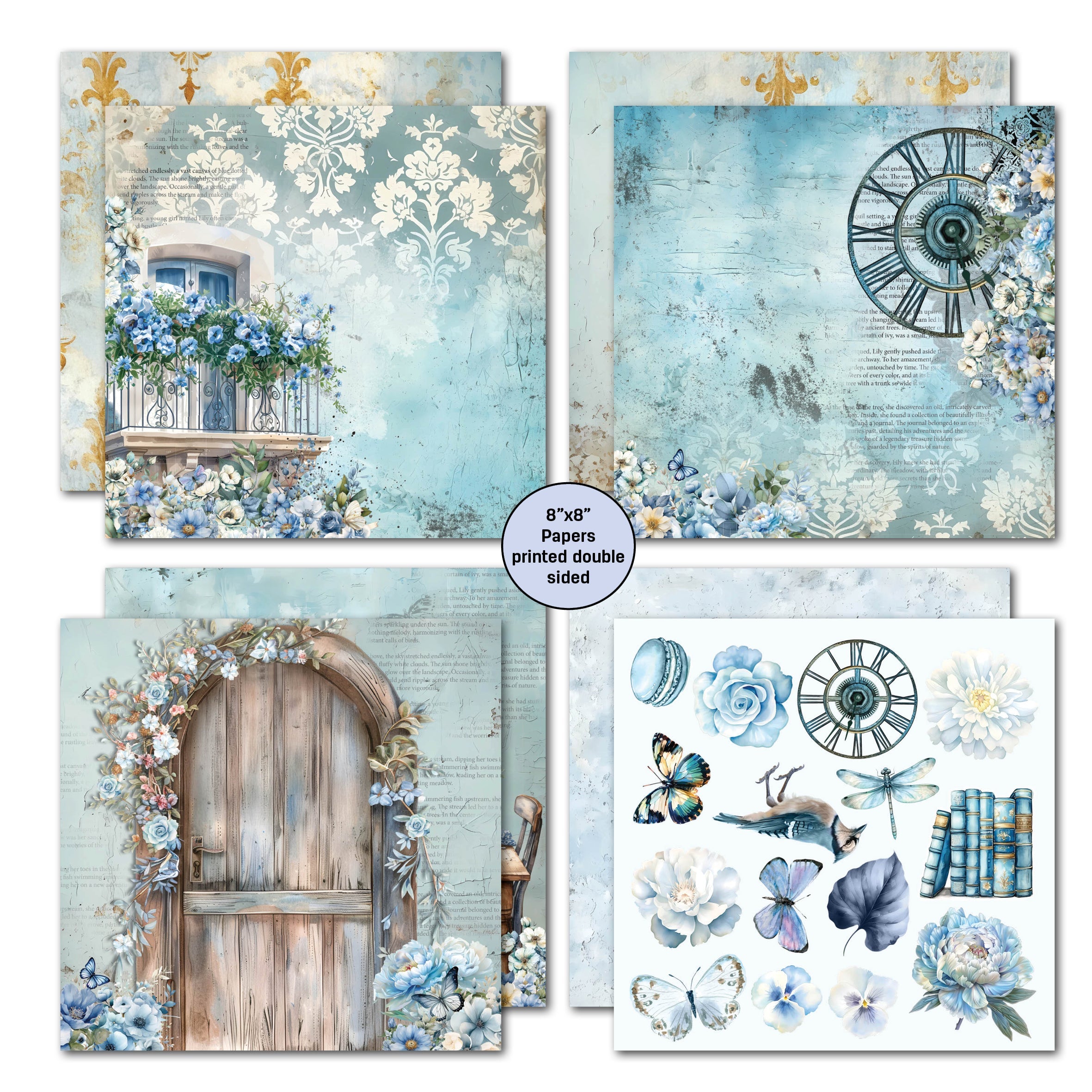 3Quarter Designs Delicate Harmony 8x8 Paper Pack