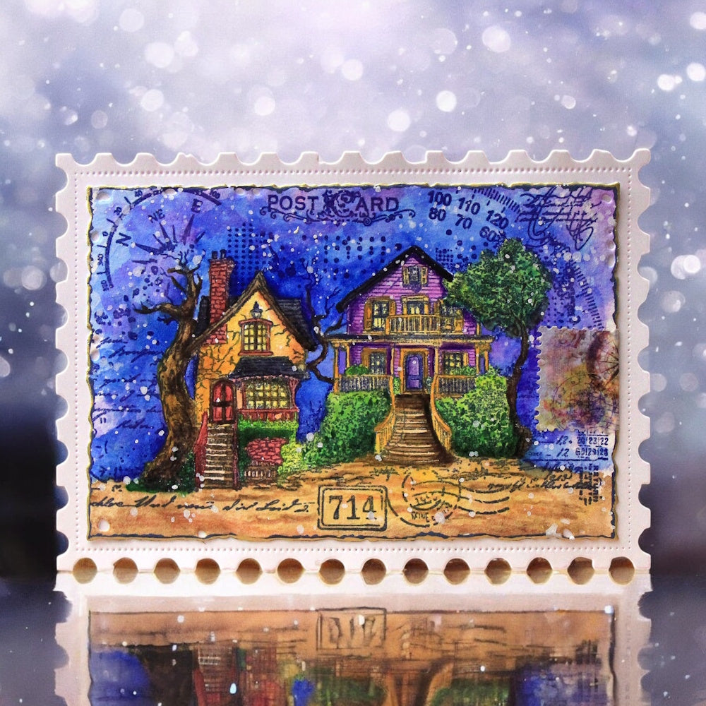 AALL and Create - A6 Stamp Set - Scenic Script