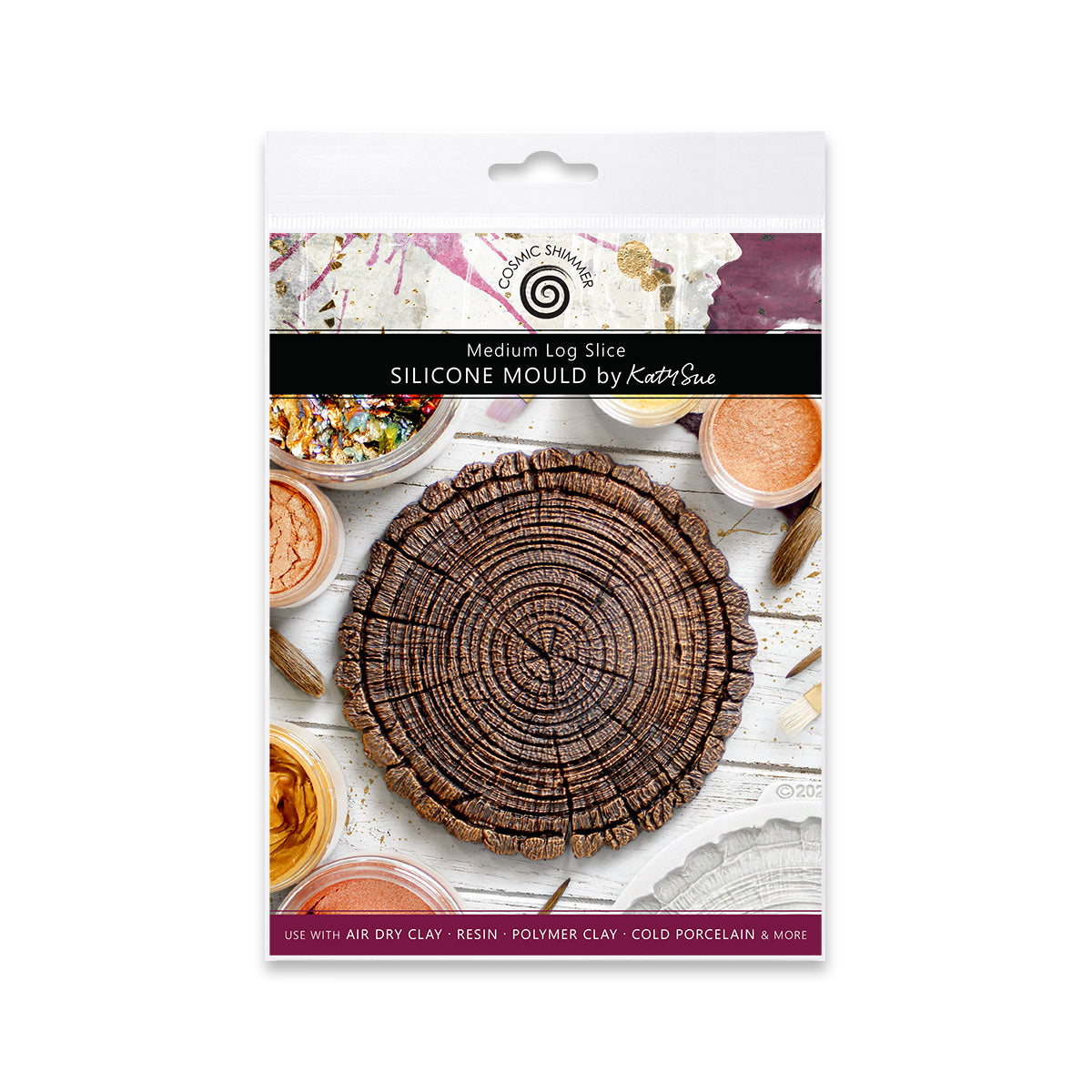 Cosmic Shimmer Medium Log Slice Silicone Mould