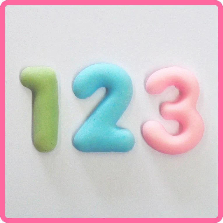 Domed Numbers Silicone Mould