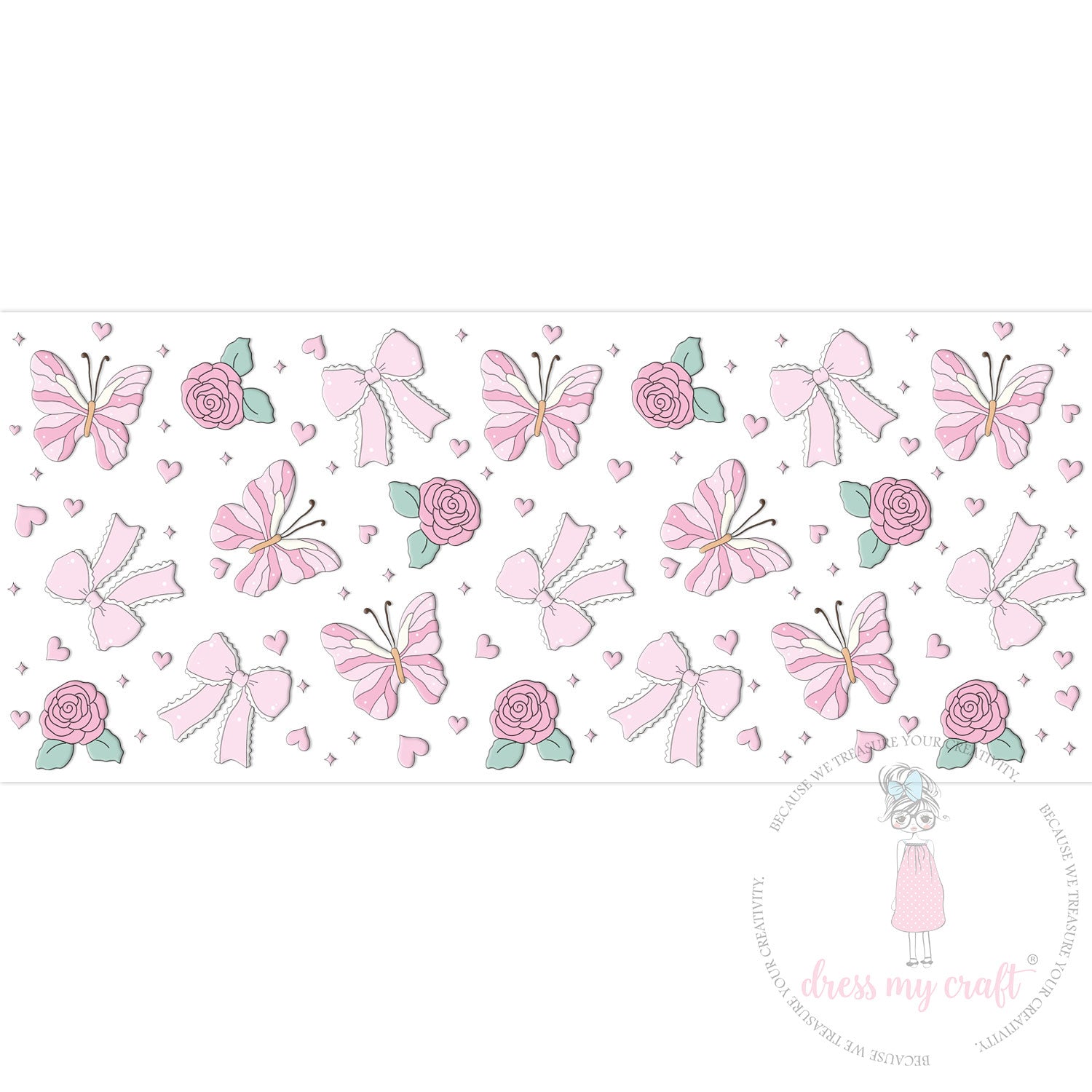 Dress My Craft - Stick N Peel Stickers - Butterfly Bloom