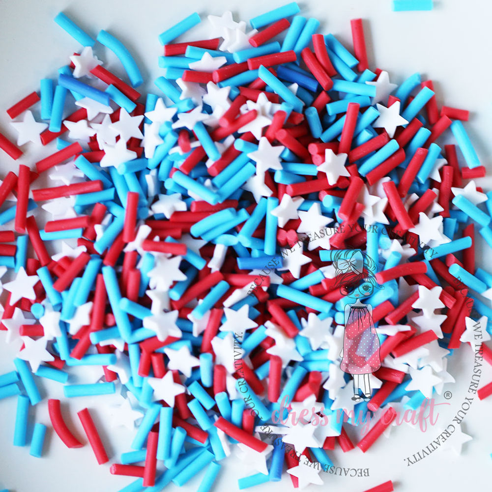 Dress My Craft - American Flag Star Mix